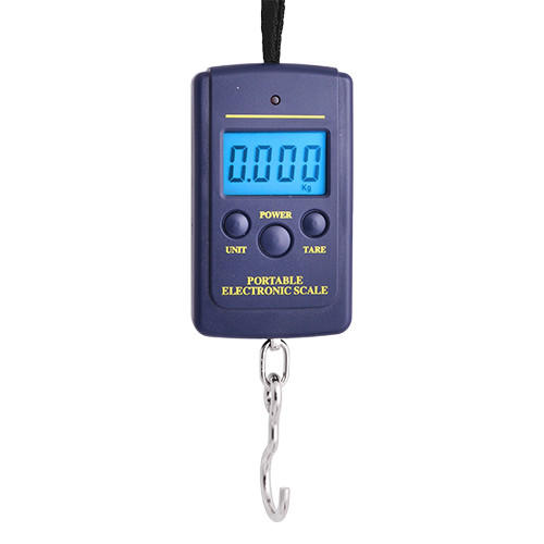 Кантер електронний 607L, 40кг (10г) / Чорний маленький / на шнурку