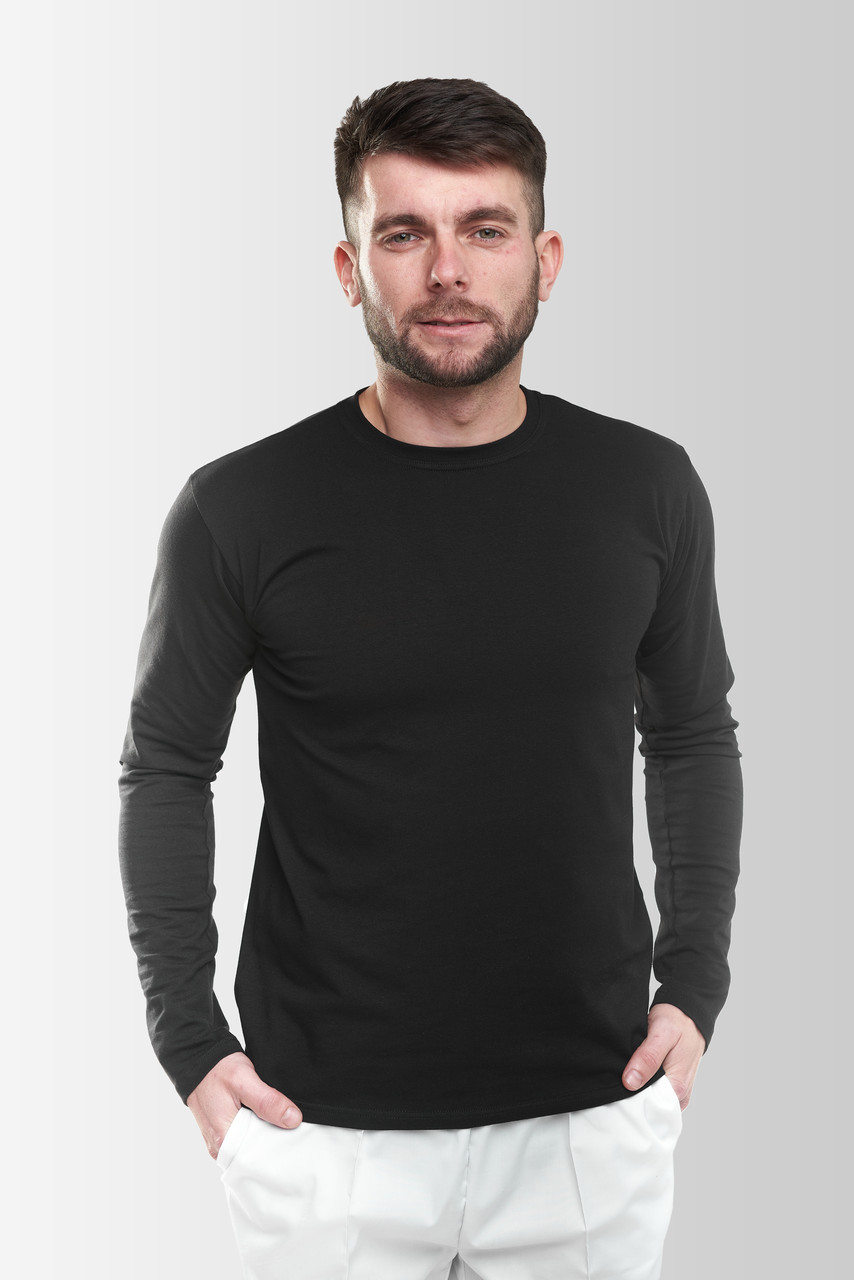 Футболка з довгим рукавом Sleeve Чорний M