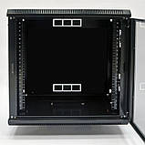 Шкаф 12U, 600х600х640 мм (Ш * Г * В), акриловое стекло, Черный, фото 5