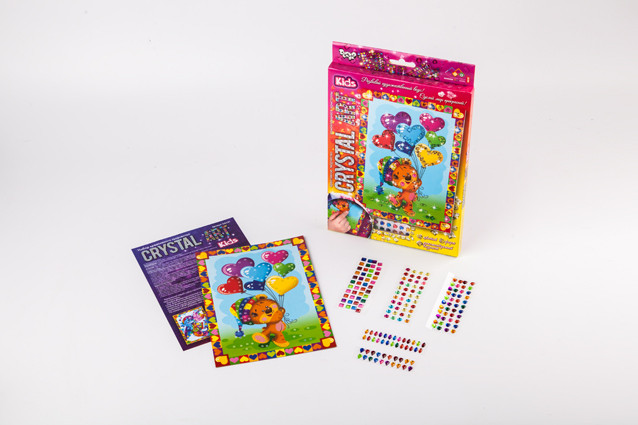 Набір творчої творчості CRYSTAL ART KIDS Danko Toys CArt-01 мозаїка кристали дитячий для дітей