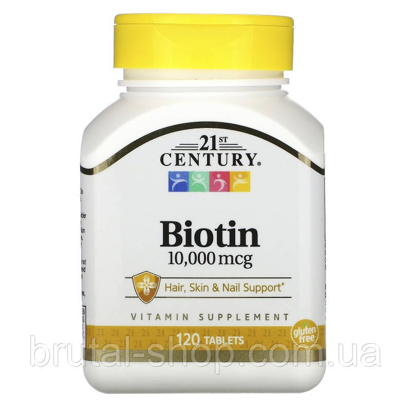 21st Century Biotin 10,000 mcg (120tab)