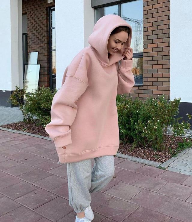 Женская модная объемная толстовка Oversize