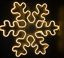Вулична світлодіодна гірлянда фігура "Сніжинка" 50 см, теплий білий