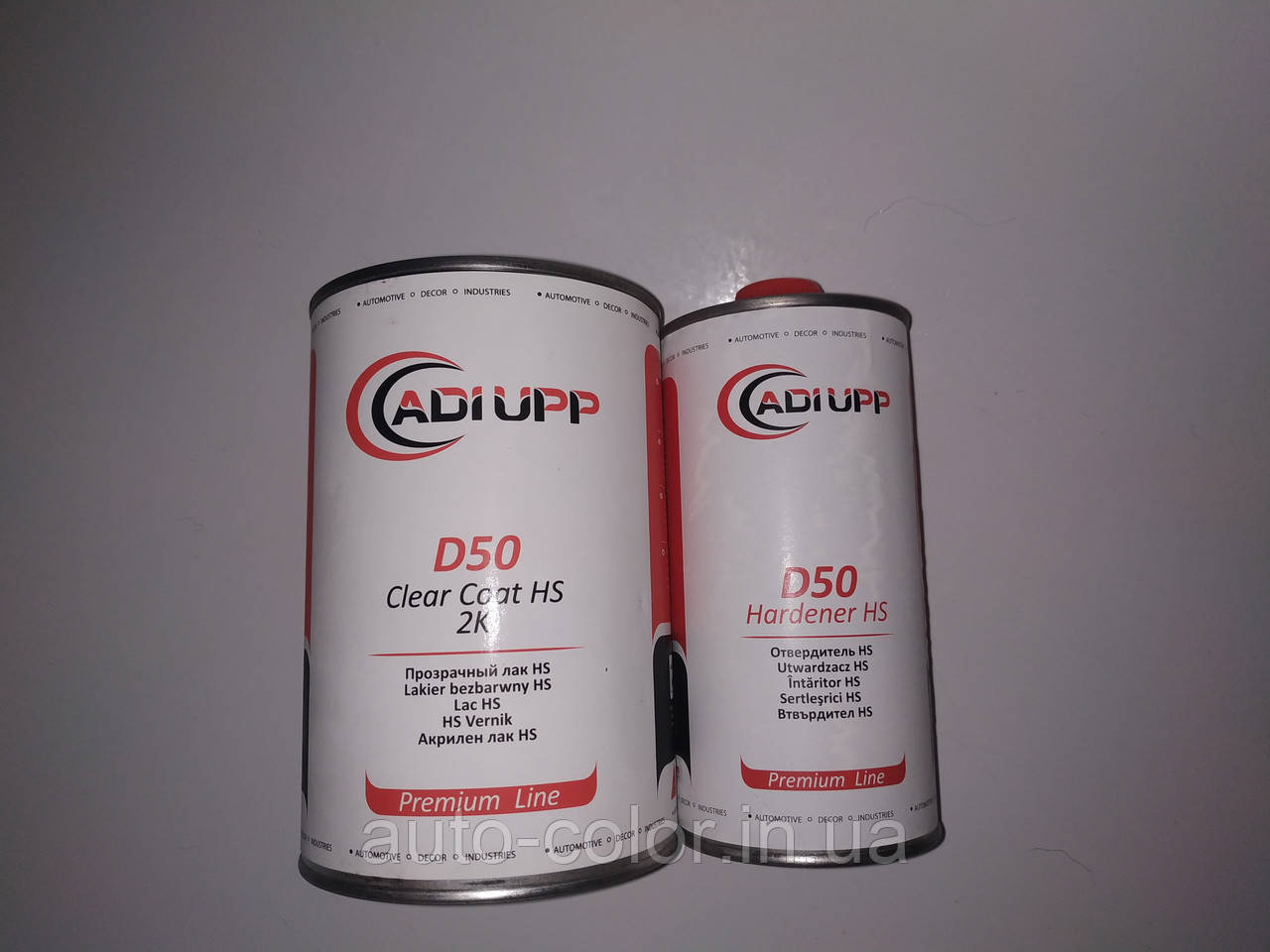 ADI UPP D50 2К HS 2:1 Прозорий лак 1 л+0,5 л (комплект), фото 1