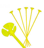 Держатель для шаров трубочка + держатель, 10 шт., длина - 35 см., Польша, цвет - желтый