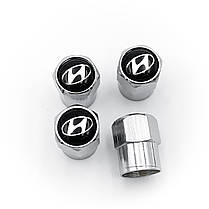 Захисні ковпачки на ніпеля Hyundai 4 шт сріблясті, фото 4