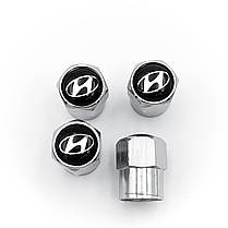 Захисні ковпачки на ніпеля Hyundai 4 шт сріблясті, фото 3