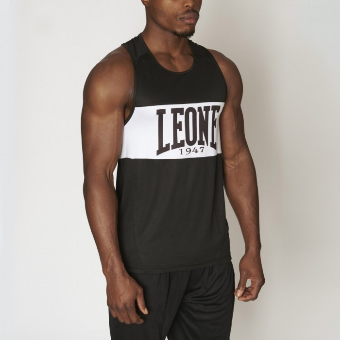 Майка чоловіча спортивна чорна Leone Shock Black розмір XL