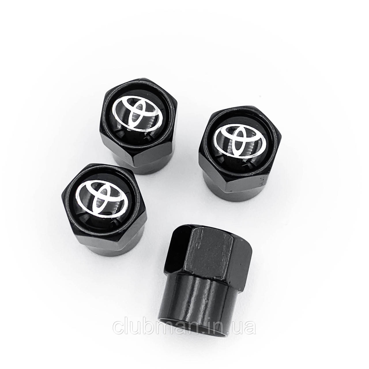 Захисні ковпачки на ніпеля Toyota 4 шт чорні