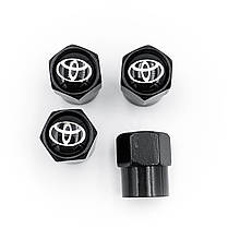 Захисні ковпачки на ніпеля Toyota 4 шт чорні, фото 3