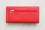 Жіночий тонкий шкіряний гаманець червоний Desisan Туреччина, фото 6