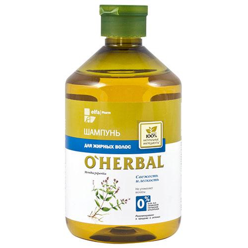Шампунь для жирного волосся 500 мл,O Herbal