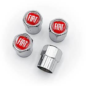 Захисні ковпачки на ніпеля Fiat 4 шт сріблясті