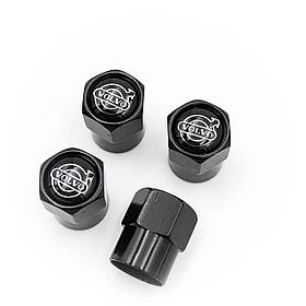 Захисні ковпачки на ніпеля Volvo 4 шт чорні