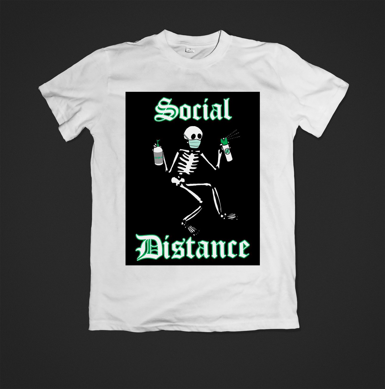 Футболка YOUstyle чоловіча Social distance 0525 M White, фото 1