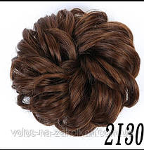 Гумка з волосся накладна гулька накладний пончик-бублик хвіст у зачіску для зачіски, фото 3
