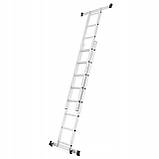 Риштування алюмінієва платформа 4в1 HIGHER 2x8 Міні-риштування Лестница-помост Драбина Стремянка Риштовка, фото 5