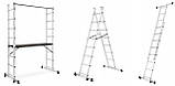 Риштування алюмінієва платформа 4в1 HIGHER 2x8 Міні-риштування Лестница-помост Драбина Стремянка Риштовка, фото 4
