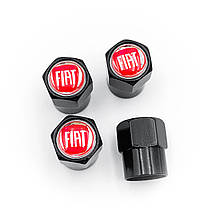 Захисні ковпачки на ніпеля Fiat 4 шт чорні, фото 3