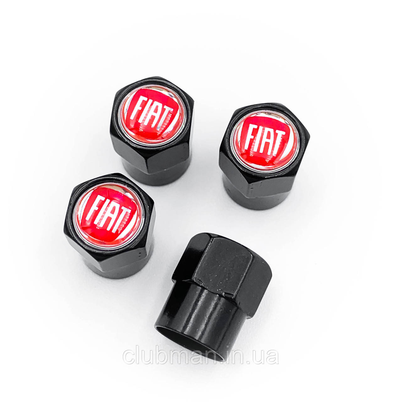 Захисні ковпачки на ніпеля Fiat 4 шт чорні
