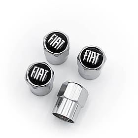Захисні ковпачки на ніпеля Fiat 4 шт сріблясті