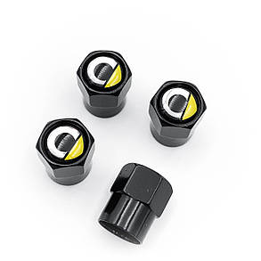 Захисні ковпачки на ніпеля Smart 4 шт чорні, фото 1