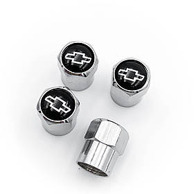 Захисні ковпачки на ніпеля Chevrolet 4 шт сріблясті