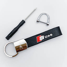 Брелок для ключів AUDI (Ауді) S-Line шкіряний