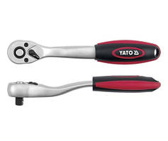 Тріскачка YATO 1/2" з вигнутою ручкою 250 ММ 72 зубців з покриттям TPR YT-0321