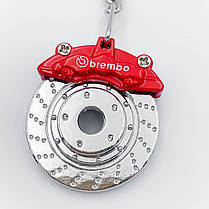 Брелок для ключів металевий гальмівні колодки Brembo, фото 2