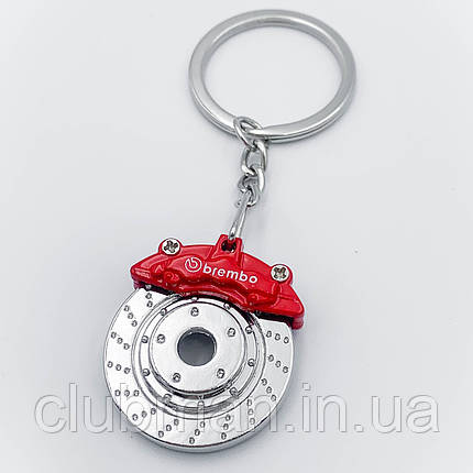 Брелок для ключів металевий гальмівні колодки Brembo, фото 1