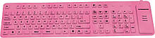 Клавіатура Manhattan Roll-Up Keyboard USB Pink (177566)