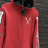 Зимові худі чоловічі теплі з принтом жіночі унісекс Київ, фото 2