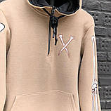 Зимові худі чоловічі теплі з принтом жіночі унісекс Київ, фото 2