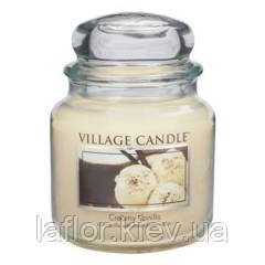 Аромасвічка ТМ Village Candle Вершки з ваніллю (час горіння 105 годин), фото 2