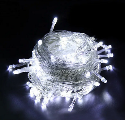 Ялинкова гірлянда 200LED 18м Біла RD-7142 | Новорічна світлодіодна вулична гірлянда