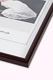 Фоторамка з пластику Вишня темна - для грамот, дипломів, сертифікатів, фото, вишивок!, фото 2