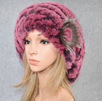 Хутряні берети. Берети з хутра кролика рекс