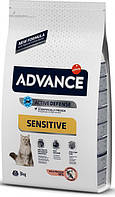 Сухий корм для котів Advance Cat Sterilized Salmon Sensitive 3 кг. для стерилізованих котів і кішок