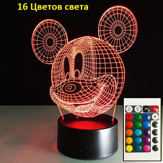 3D Светильник, " Мики Маус", Самые крутые подарки на новый год, Подарки ...