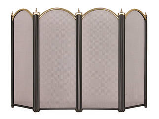 Камінна сітка екран Bonfire 4010РК (чорно-золота), висота 62 см, довжина 100 см