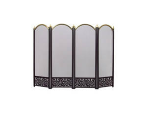 Камінна сітка екран Bonfire SO4313PК (чорно-золота), висота 63,5 см, довжина 84 см