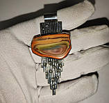 Срібний кулон із імператорською яшмою "Глазик", фото 3