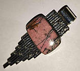 Срібний кулон із родонітом, фото 2