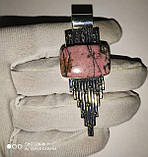 Срібний кулон із родонітом, фото 3