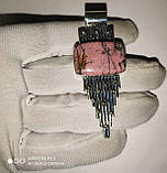 Срібний кулон із родонітом, фото 5