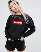 Supreme , Жіночий світшот Супрім чорний