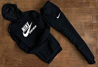 Мужской черный спортивный костюм NIKE Sportswear с капюшоном