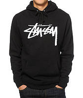 Худі чоловіча Стусі з принтом Stussy Logo Hoodie Толстовка Кофта спортивна з капюшном Кенгуру Стасі трикотаж