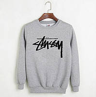 Свитшот серый STUSSY ( Стасси )